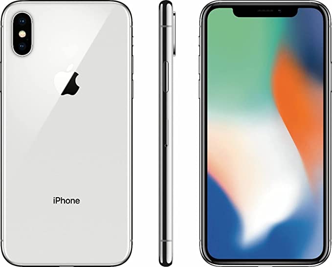 For Parts: APPLE IPHONE X 256GB AT&T MQAN2LL/A - SILVER - CRACKED SCREEN/LCD