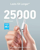 ANKER POWERLINE III LIGHTNING CABLE USB A (6FT,WHITE) A8813 - WHITE - Like New