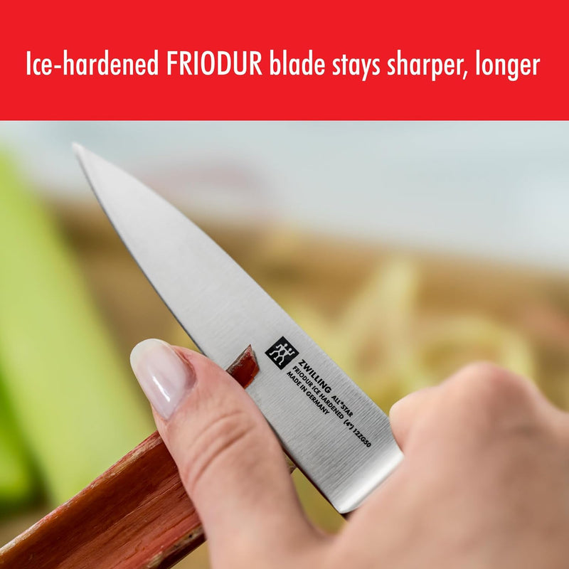 Zwilling All Star 6-inch Razor Sharp German Utility Knife - STEAL/Gold Matte - Like New