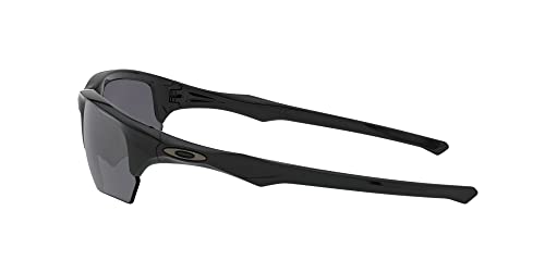 0OO9363-0264 OAKLEY MEN'S FLAK BETA RECTANGULAR POLISHED BLACK-BLACK IRIDIUM - Like New