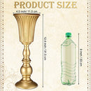 20 Pieces Wedding Flower Trumpet Vases Gold Metal Centerpieces Tall Vases - Brand New