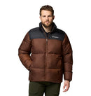 208686 COLUMBIA MENS PUFFECT III JACKET - SIZE: MEN S - TOBACCO/BLACK - Like New