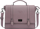 EaseGave Women's 17 Inch Laptop Briefcase, Saffiano Eco-leather YM0009 - Purple Like New