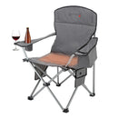 ARROWHEAD OUTDOOR Portable Heated Folding Camping Chair w/ 6-Can Cooler, 3 Heat - Like New