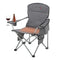 ARROWHEAD OUTDOOR Portable Heated Folding Camping Chair w/ 6-Can Cooler, 3 Heat - Like New