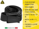 CRESSI RODI QUICK-RELEASE ELASTIC BELT W/PLASTIC BUCKLE TA627150 - BLACK - Like New