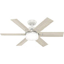 Hunter 44 "Indoor Ceiling Fan with LED Light Remote Control Pacer 51205 - White - Like New