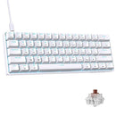 DIERYA DK61SE 61 KEYS MECHANICAL GAMING KEYBOARD - WHITE - Like New