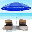 BLUU 7FT Beach Portable Sunshade Umbrella SPF60+ Sand Anchor Blue B09N742MZ2 - Like New