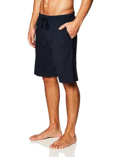 Essentials By Seven Apparel Big Ball Sports Men's Solid Knit Short, Size L, Navy - Brand New