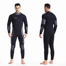 ZCCO MEN'S 5MM NEOPRENE WETSUIT ULTRA STRETCH FULL BODY DIVING - BLACK/GRAY - Brand New
