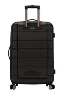Rockland Melbourne Hardside Expandable Spinner Wheel Luggage Black Checked Large - Brand New