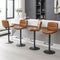 FIRAVOE SWIVEL BAR STOOLS SET OF 4, COUNTER HEIGHT BARSTOOLS FOR KITCHEN BROWN - Like New