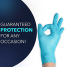 HUAYUAN POWDER FREE NITRILE EXAM DISPOSABLE NON-STERILE GLOVES 100PCS LARGE - Brand New