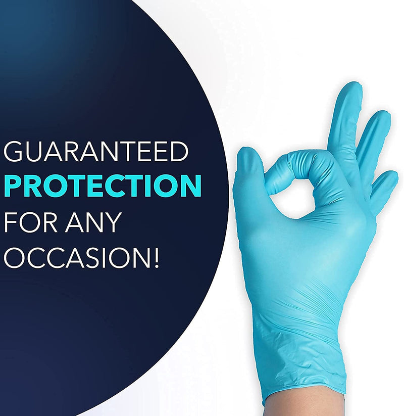 HUAYUAN POWDER FREE NITRILE EXAM DISPOSABLE NON-STERILE GLOVES 100PCS LARGE - Brand New