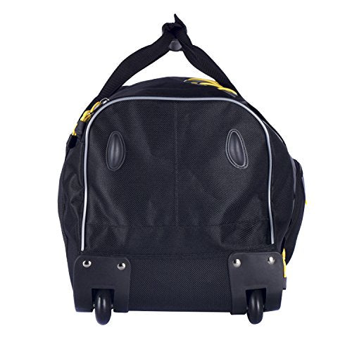 TRAVELERS CLUB SIERRA MADRE 21" ROLLING DUFFEL BAG - BLACK/GRAY - Brand New