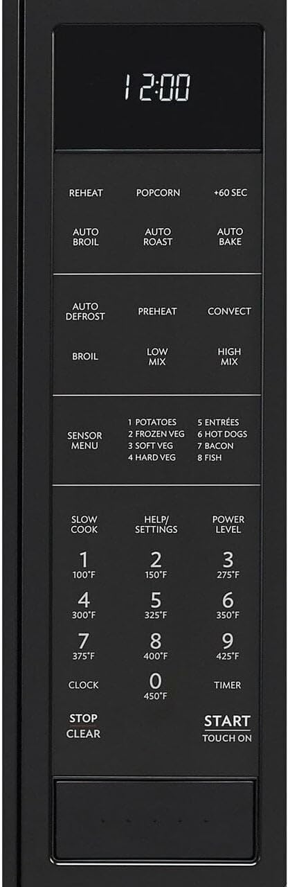 Sharp 1.5 cu. ft. Microwave Oven Convection Cooking 10 Power SMC1585BBA - BLACK - Like New
