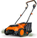 SuperHandy 2 in 1 Walk Behind Scarifier Lawn Dethatcher Raker Cordless - Orange Like New