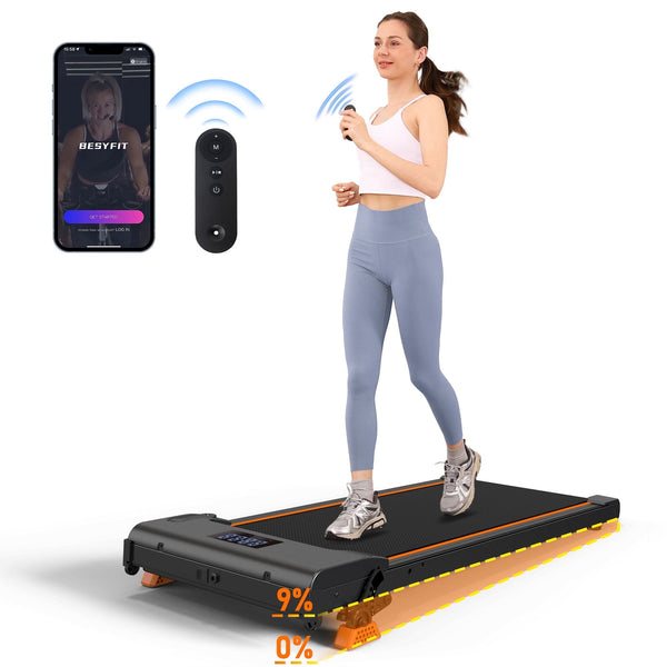 LICHICO WALKING PAD 2 IN 1 UNDER DESK TREADMILL 0-9% INCLINE - Scratch & Dent