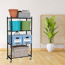 Origami R4 4-Tier Folding Shelf Garage Shelving Heavy Duty, R4-WR-BLA - BLACK - Like New