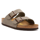 0151211 BIRKENSTOCK UNISEX ARIZONA BIRKIBUC SANDALS SIZE W37 EU, STONE - Like New