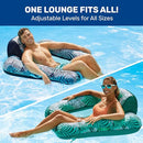 Aqua Pool Chair Float Lounge for Adults AZL17290TL - Teal Fern - Like New