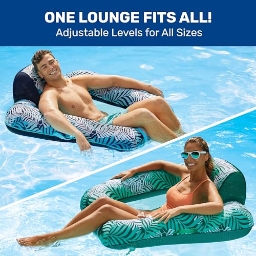 Aqua Pool Chair Float Lounge for Adults AZL17290TL - Teal Fern - Like New