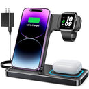 DUMTERR CHARGING STATION FOR MULTIPLE DEVICES 3 IN 1 W342 - BLACK - Like New