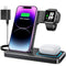 DUMTERR CHARGING STATION FOR MULTIPLE DEVICES 3 IN 1 W342 - BLACK - Like New