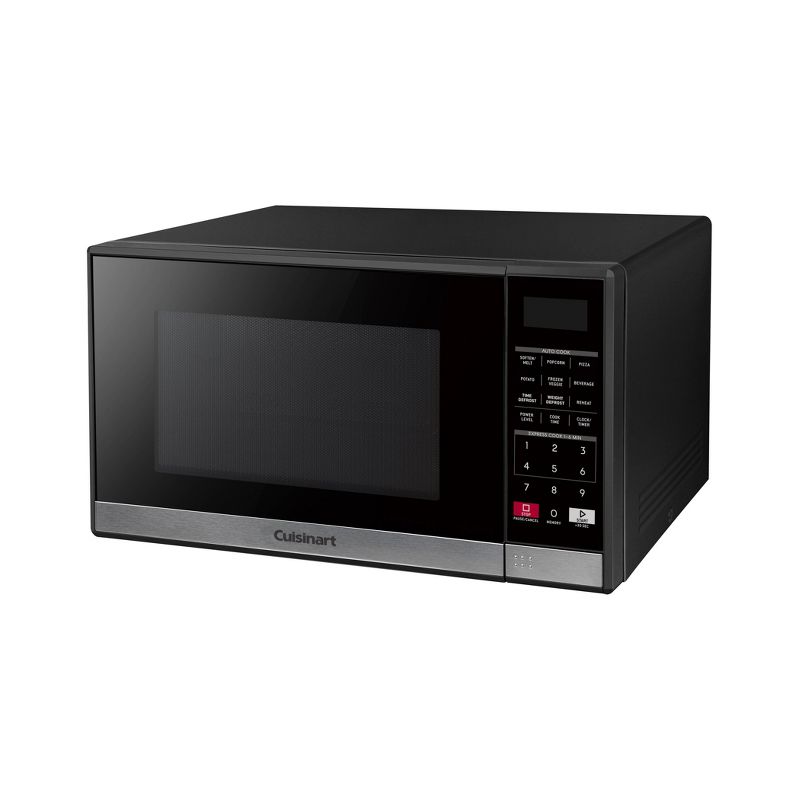 CUISINART 1.2 CU FT MICROWAVE OVEN WITH AIR FRYER, 1000W, 9 PROGRAMS - BLACK - Like New