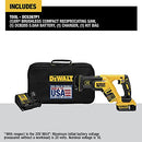 DEWALT RECIPROCATING SAW KIT 20V MAX, 5AH - BLK YELLOW - Like New