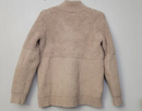 BDWCC20773 BAREFOOT DREAMS COZYCHIC MIXED SHEARLING PULLOVER SIZE LARGE - TAUPE - Like New