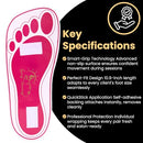 HEESTAR 60 PAIRS(120 FEETS) DISPOSABLE PINK TANNING FEET PADS S2-0EBG-712C-PINK - Brand New
