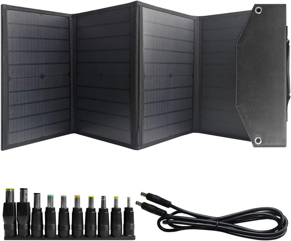 Alpha Digital SFZD-40 40W 18V Foldable Portable Solar Charging Panel - Black Like New