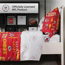 FOCO Kansas City Chiefs NFL Color Bed In a Bag Comforter Bedding 5 Piece Twin - Brand New