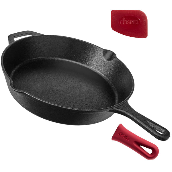 CUISINEL CAST IRON SKILLET 12"-INCH FRYING PAN PRE-SEASONED - Scratch & Dent
