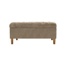 Homepop Home Decor | Tufted Ainsley Button Storage Ottoman Bench with Hinged Lid - Like New