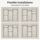 VIPEK V5 Heavy Duty Clothes Rack, Freestanding Modular Closet System - Gold - Brand New