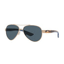 COSTA DEL MAR UNISEX COSTA LORETO POLARIZED SUNGLASSES 56MM GOLDEN PEARL/GRAY - Like New