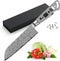 KATSURA Woodworking Project Kit Santoku Knife Blank 7" - Damascus Steel - Like New