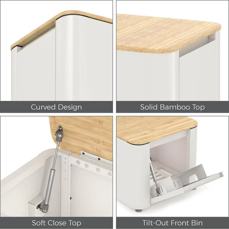 EVEREST 22 GAUGE METAL FREESTANDING CABINET COMPACT - CLOUD WHITE - Like New