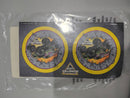 BIRTHDAY EXPRESS MONSTER JAM TIRE CUP STICK SHEET (2 STICKERS) - Brand New
