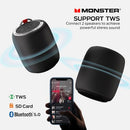 MONSTER SUPERSTAR S110 PORTABLE BLUETOOTH SPEAKERS MS11901 - BLACK - Like New