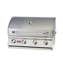 BULL BBQ OUTLAW 30-INCH 4-BURNER BUILT PROPANE GAS GRILL, 26038 - SILVER - Like New