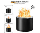 BESTIER OUTDOOR STAINLESS WOOD BURNING FIRE PIT ROUND SMOKELESS FIRE PIT - BLACK - Like New