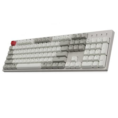 KEYCHRON C2 108 KEYS FULL SIZE WIRED MECHANICAL KEYBOARD BROWN SWITCH - GRAY - Like New