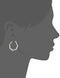 THE SAK HEXAGON SHAPED HOOP EARRINGS - SILVER - Like New