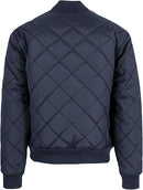 GALAXY BY HARVIC MEN'S HEAVYWEIGHT QUILTED BOMBER JACKET - SIZE: MEN 2XL - NAVY - Brand New