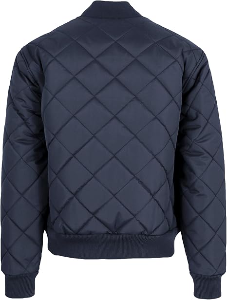 GALAXY BY HARVIC MEN'S HEAVYWEIGHT QUILTED BOMBER JACKET - SIZE: MEN 2XL - NAVY - Brand New