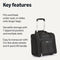 AMAZON BASICS UNDERSEAT CARRY ON WHEELS 14" ROLLING TRAVEL BAG - BLACK - Like New
